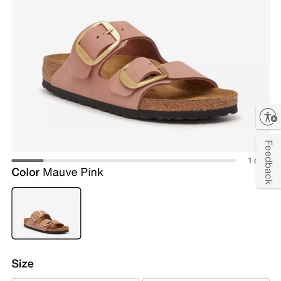 Birkenstock Kids Sandals in Mauve Pink with Gold Buckles - Picture 1 of 2